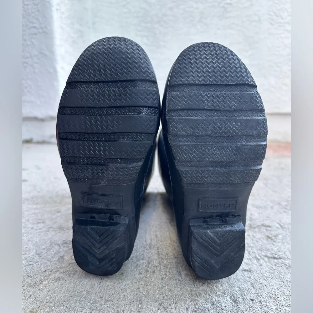 Hunter The Original Tall Rain Boots - Black - US 1B/2G// EU 32 //UK 13 - Picture 8 of 9